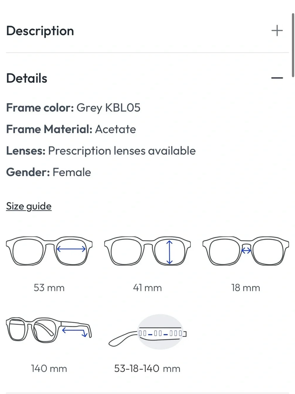 KITS Marcella Cat Eye acetate Women’s glasses with 1.00 Level Readers NEW